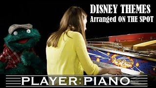 Disney Themes On The Spot  PLAYER PIANO [upl. by Annaiv387]