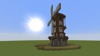 Minecraft Tutorial  Windmühle bauen  build a Windmill 1 [upl. by Mariel611]