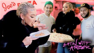 Amber Rose Visiting NYC’s Most Iconic Pizza Place [upl. by Sonitnatsnok]