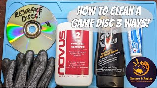 How to clean a game disc 3 ways [upl. by Orly]