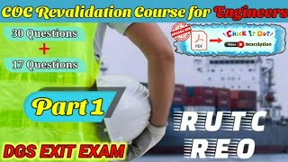 COC Revalidation Course for Engineers 1  PDF wwwexitexamportalcom RUTC REO Exit Exam Questions [upl. by Martreb]