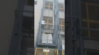 cargo goods elevator lift for warehouse [upl. by Xuerd]