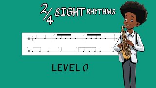 Sight Rhythm Exercises For Saxophone Beginners [upl. by Arabelle]