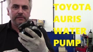 Toyota Auris How to Replace Water Pump [upl. by Atem]