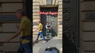 edinburg street bagpipes bagpiper music traditional travel kilt scotsman world tourism [upl. by Suirad]