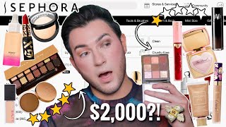 I spent 2000 on the best AND worst rated Sephora makeup are reviews accurate [upl. by Assille140]