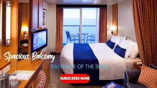 Radiance of the Seas Spacious Ocean View Balcony 4K Room Review  Royal Caribbean [upl. by Lepper]