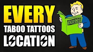 Where To Find All 5 Taboo Tattoos in Fallout 4 [upl. by Annis]