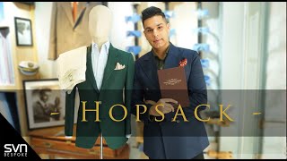 ทำความรู้จักผ้ายอดนิยม Hopsack เย็นสบาย ไม่ยับ  SVN BESPOKE [upl. by Repsihw]