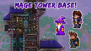 Mage Tower Base Build Timelapse  Magnus the Mage  Terraria Calamity Mod Death Mode Playthrough [upl. by Bainter]