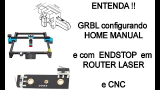 Entenda  Grbl configurando HOME MANUAL e com endstop 2 [upl. by Emanuela221]