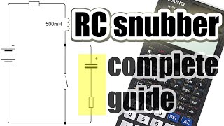 RC snubber circuit design and calculations for inductive loads [upl. by Liahus]