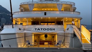 Arrival of 92 m TATOOSH Superyacht by Nobiskrug amp Terence Disdale archiesvlogmc [upl. by Diannne517]