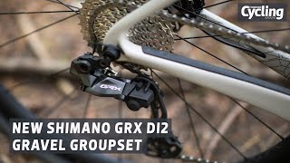 New Shimano GRX Di2 gravel groupset first look [upl. by Tosch]