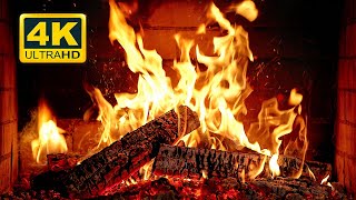 🔥 Cozy Fireplace 4K UHD Fireplace with Crackling Fire Sounds Christmas Fireplace Ambience [upl. by Emelyne]