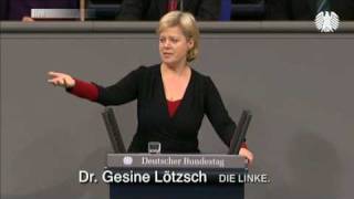 Agenda 2010 abwickeln Finanzen solide aufstellen  Gesine Lötzsch im Bundestag [upl. by Adnavoj]