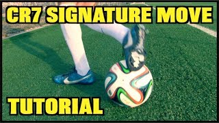 How to Do the Cristiano Ronaldo CR7 Signature Skill Trick [upl. by Eimile703]