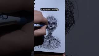 Scary Scribble Drawing drawing art [upl. by Annayak]