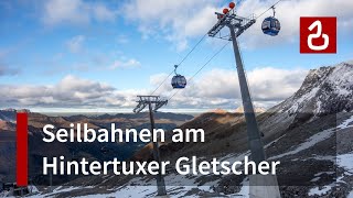 Seilbahnen am Hintertuxer Gletscher [upl. by Marlea647]