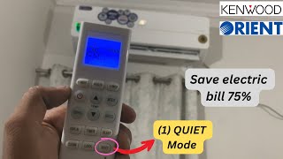 Best ac remote setting save electricity  Orient amp Kenwood dc inverter ac use guide [upl. by Iem]