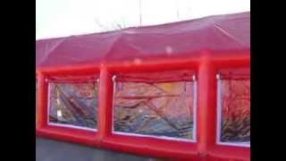 Rotes Partyzelt 12m x 6m [upl. by Garrard198]