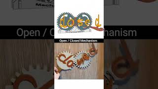 Open  Closed Mechanism Useful prototype for shopmechanism engineering prototype gear 3ddesign [upl. by Aylsworth]