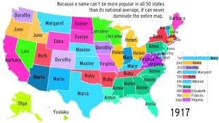 The Popularity of Baby Names by US State [upl. by Aiceled839]