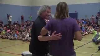 Taylor Hawkins drummer for the Foo Fighters Visits Riverside Elementary [upl. by Alyk]