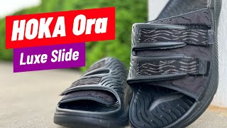 Hoka Ora Luxe Recovery Sandals  Should You Buy These [upl. by Ynohta710]