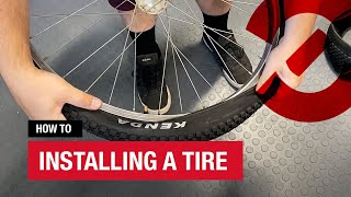 How to Install a Clincher Bicycle Tire  Unior Bike Tools USA  HOW TO [upl. by Arst858]