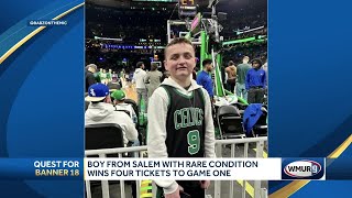 Boy from Salem with rare condition wins 4 tickets to Celtics game [upl. by Sada]