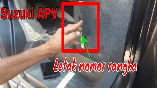 Nomor mesin dan nomor rangka suzuki apv [upl. by Ahasuerus686]