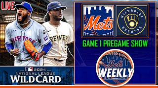 Mets vs Brewers Game 1 Pregame Show  2024 NL Wild Card Round  Mets Weekly [upl. by Eittel]