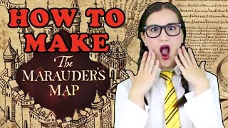 How To Make a Harry Potter Marauders Map  Madi2theMax [upl. by Tartaglia]