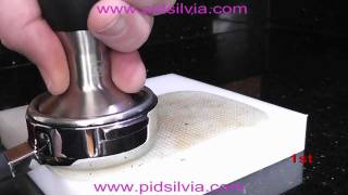 Dosing and Tamping for Rancilio Silvia [upl. by Esereht48]