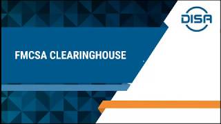 FMCSA Clearinghouse Webinar [upl. by Treiber]