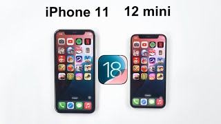 iOS 18 Speed Test  iPhone 11 vs iPhone 12 mini [upl. by Enner]