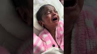 New born baby crying just after birth babyshorts cutebabycarebaby babyfeeding cutebaby cute [upl. by Scoville]