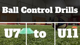 Ball Control Drills For U7 U8 U9 U10 amp U11 SoccerFootball 2021 [upl. by Zosima]