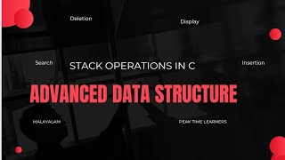 Stack operations complete code in c ADS LAB mca s1 insertion deletion display search [upl. by Arakat]