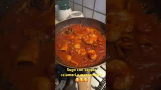 Sugo con seppia calamari e mazzancollefood tomate foodlover foodvlog foodshorts [upl. by Base939]