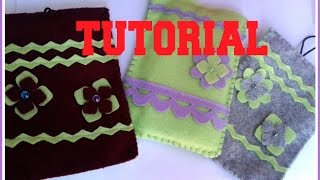 PORTA CELLULARE IN PANNOLENCI TUTORIAL [upl. by Judson]