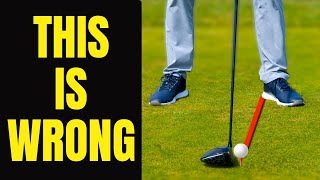 You Cant Hit Driver Straight Using This Popular Ball Position [upl. by Haon16]