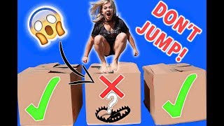 DONT JUMP INTO THE WRONG MYSTERY BOX CHALLENGE 😱  SoCassie [upl. by Nonna]