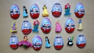 Kinder Eggs  Disney Princesses Part 2 [upl. by Shiau601]