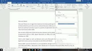 Word cas pratique n°1  Entête de page Pied de page Numéro de page dans Word [upl. by Llednahs]