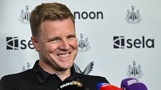 PRESS CONFERENCE  Eddie Howe preAston Villa H [upl. by Tullius826]