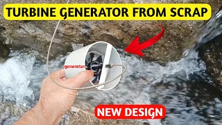 Making hydro turbine generator from scrap material  portable size hydro turbine generator [upl. by Hinch]