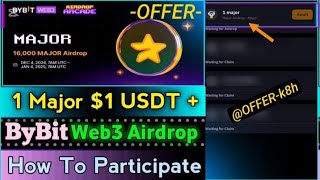 ByBit Web3 Airdrop  16000 Major Airdrop Lucky Draw  How To Participate  December 5 2024 [upl. by Cortney]