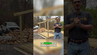 How to Build a Durable Firewood Shed StepbyStep Progress Update [upl. by Retrac]